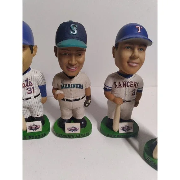 2001 All Star Game Players Bobbleheads 5 FIGURINES